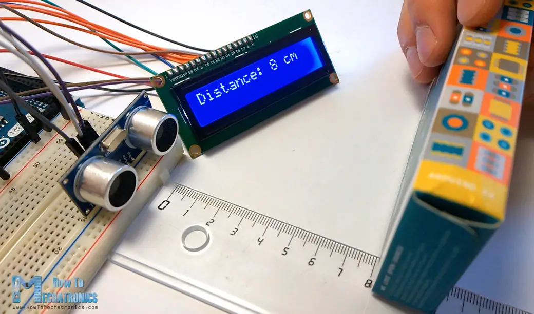 Arduino Ultrasonic Sensor and LCD Display Example