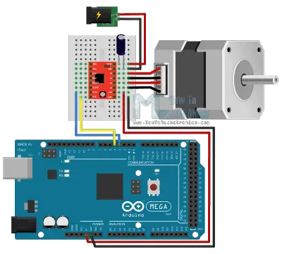 How To Control Stepper Motor with A4988 Driver and Arduino