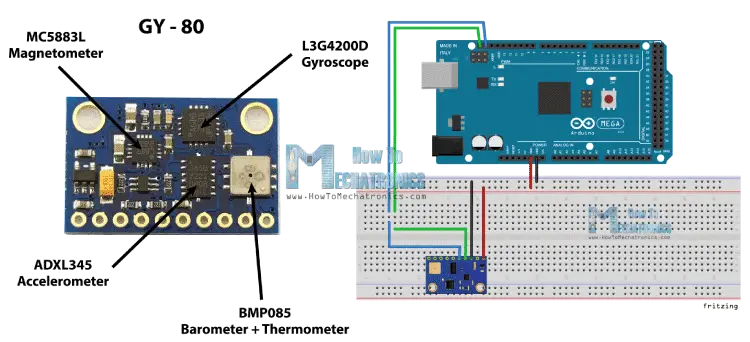 GY-80-Board-and-Arduino