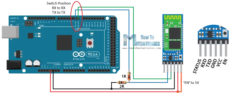 İki HC-05 Bluetooth Modülünü Ana ve Bağımlı AT Komutları Olarak Yapılandırma ve Eşleştirme