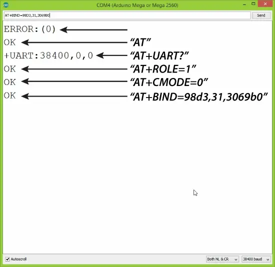 Master Configuration HC-05 Bluetooth Module Arduino