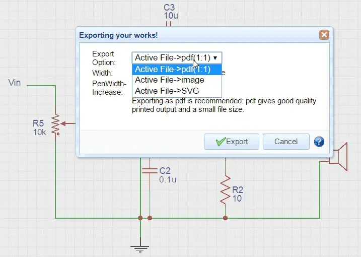 EasysEDA Export Feature