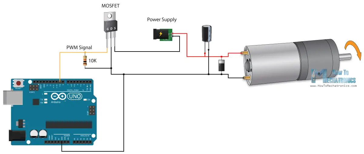 Arduino Dc Motor Control Tutorial L298n H Bridge Pwm Robot 55 Off