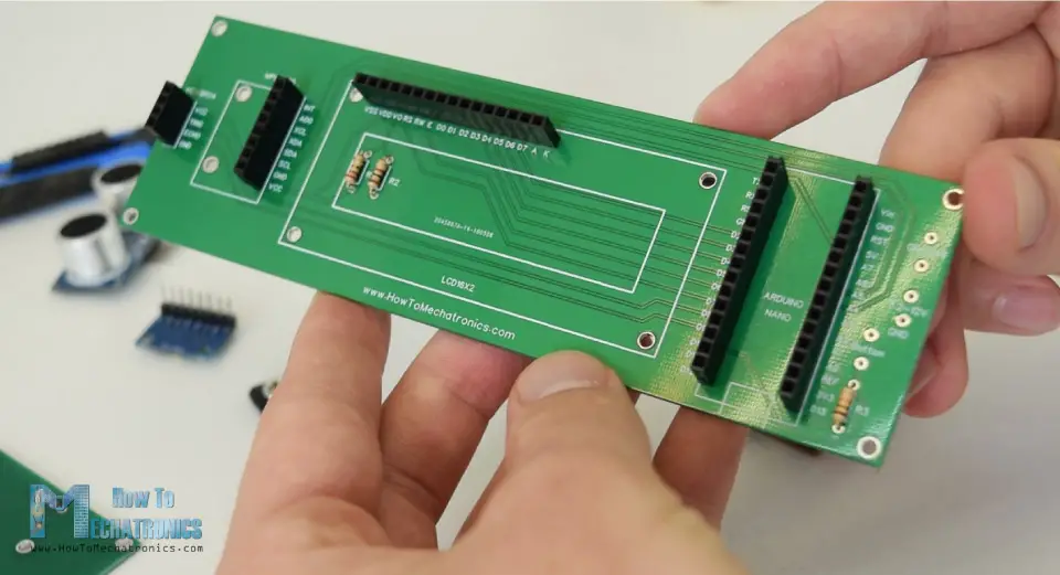 arduino range measurer PCB design