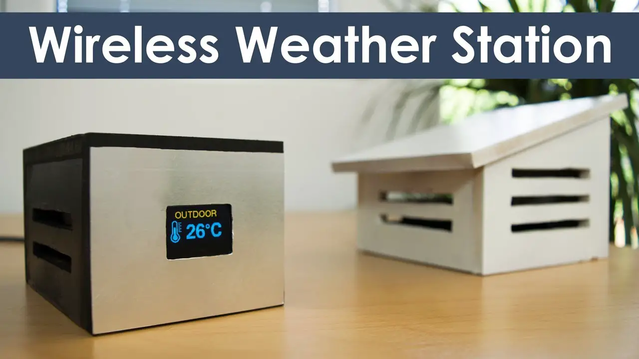 Wood-Finish Forecasting Weather Station with Wireless Remote