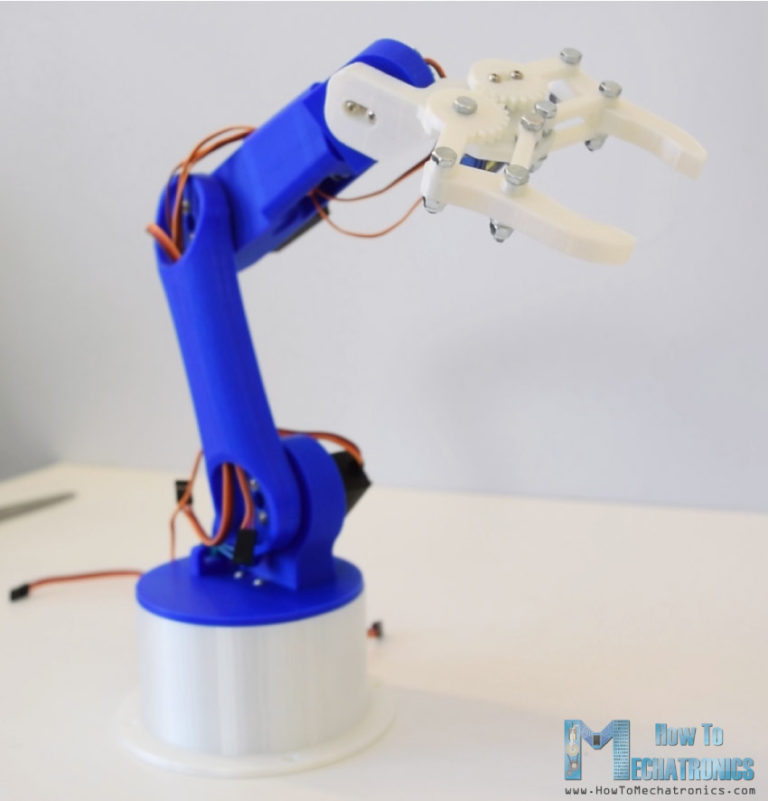 DIY Arduino Robot Arm with Smartphone Control - How To Mechatronics