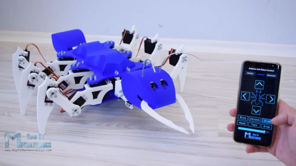 Arduino Ant Robot Hexapod - Điều khiển ứng dụng Android