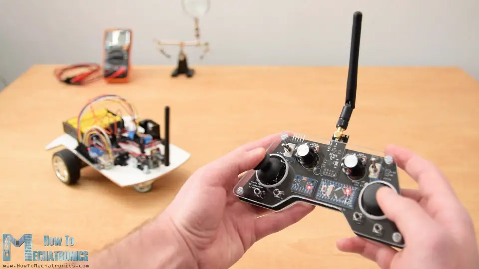 DIY Arduino RC Transmitter - Arduino Robot Car Wireless Control