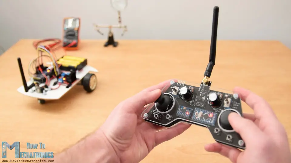 DIY Arduino RC Transmitter Robot Car Control