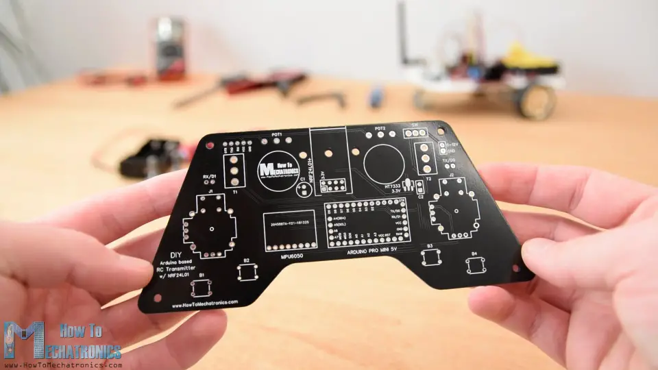 RC Controller Black Color PCB from JLCPCB