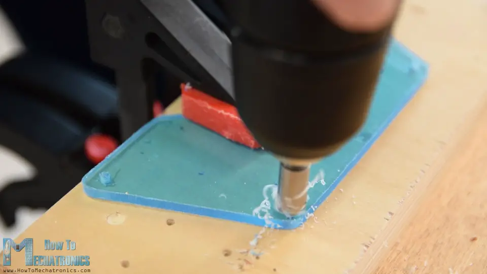 making counter sinks on the acrylic plate