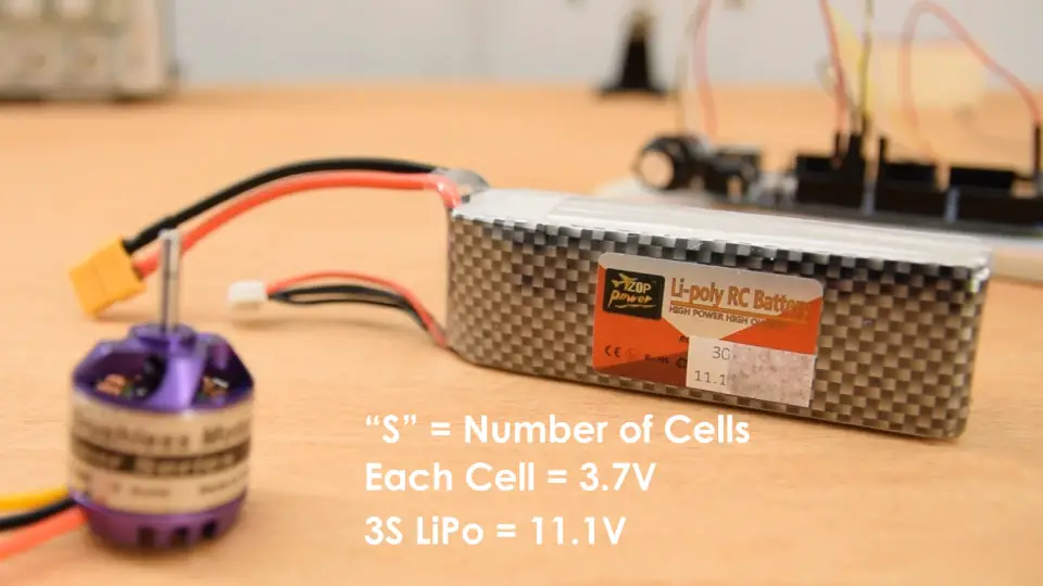 3S Lipo Battery for Brushless Motor