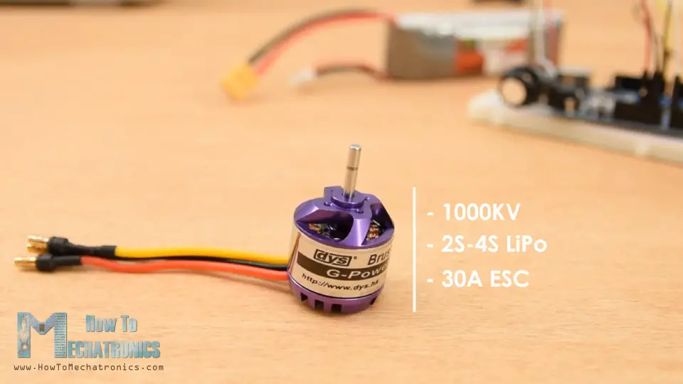 BLDC Motor Specs - 1000KV 2S 3S 4S Lipo Battery 30A ESC