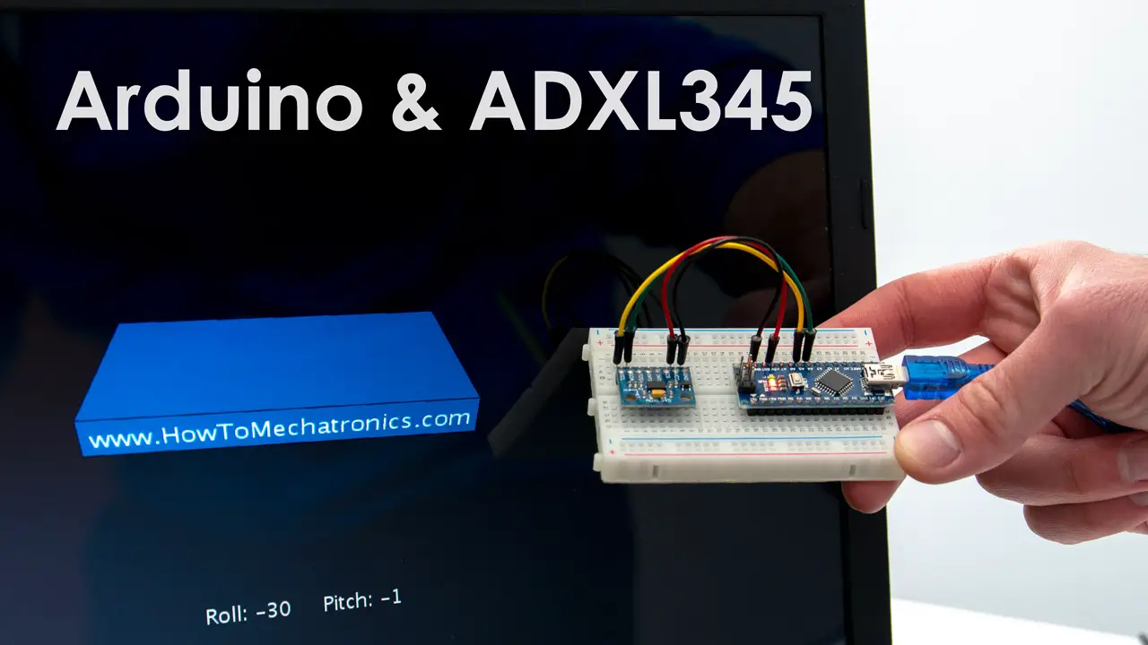How To Track Orientation with Arduino and ADXL345 Accelerometer Tutorial