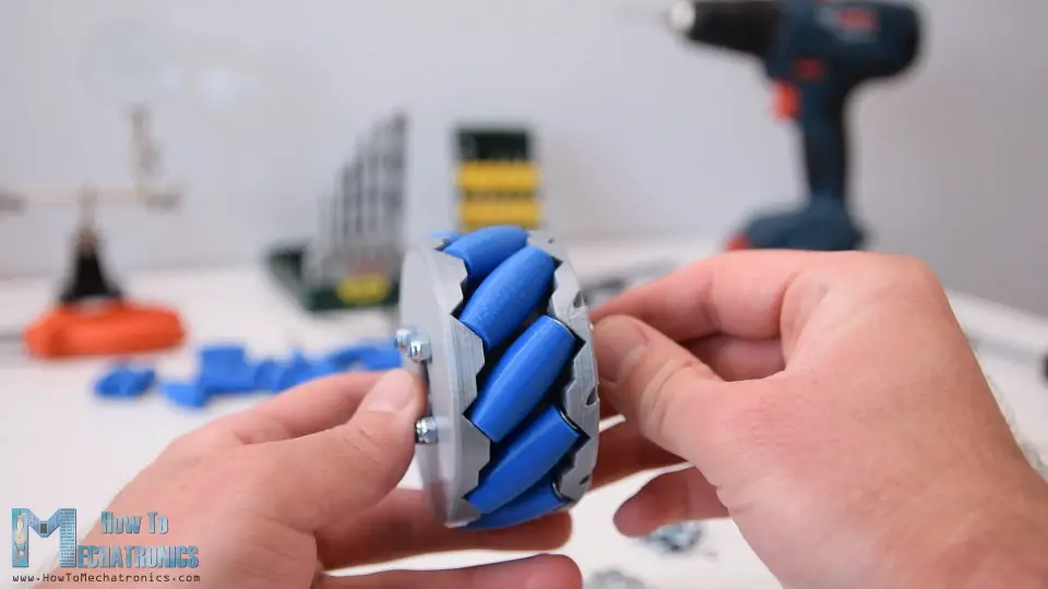 3D Printed Mecanum Wheel with 10 Rollers