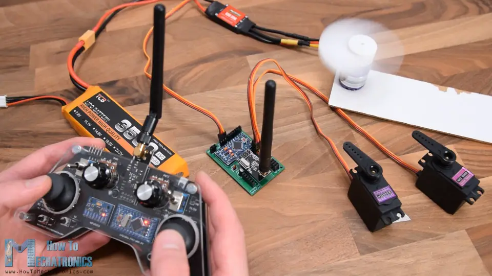 DIY Arduino RC Receiver Servos and Brushless Motor Control