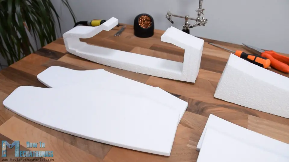 DIY RC Airplane parts made out of Styrofoam and CNC hot wire machine