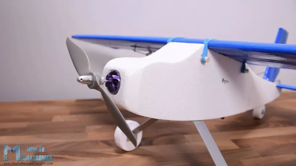 DIY RC airplane made out of styrofoam