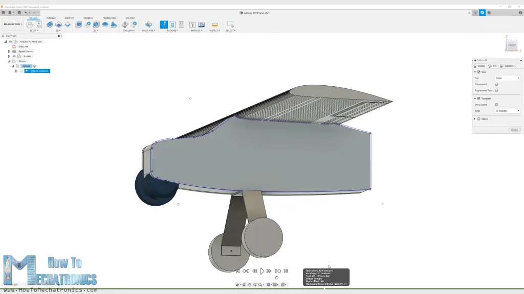 Generating a toolpath for CNC machining in Fusion 360