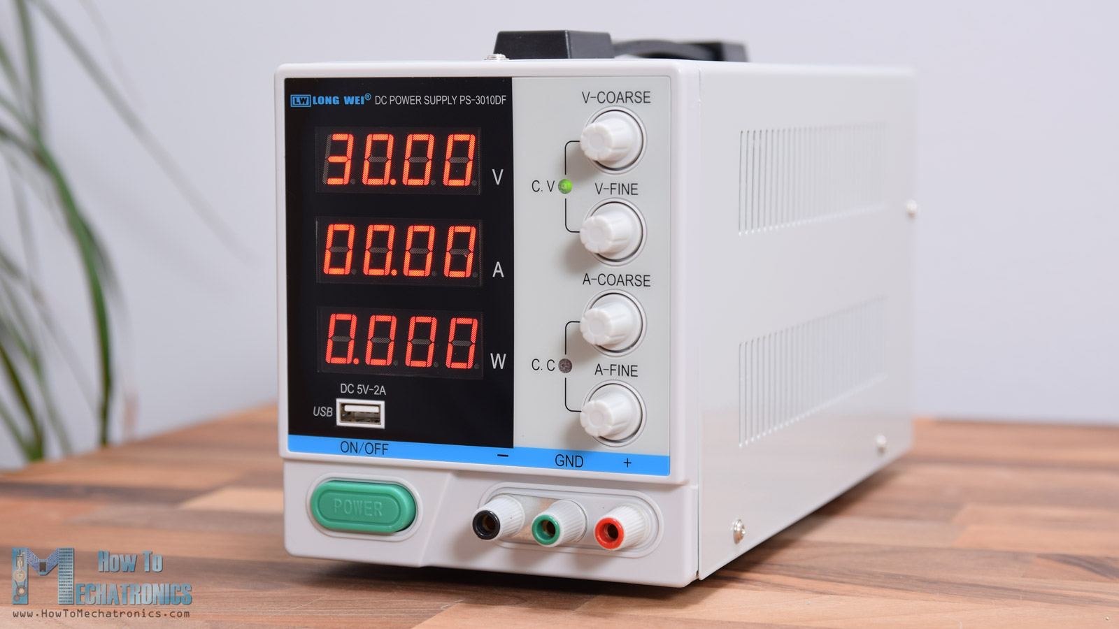 Disply with Output Power Lab Grade 4-Digital LED Display DC Power Supply Variable 30V 10A Precision Adjustable Switching Regulated Multifunctional Power Supply Digital with USB Interface