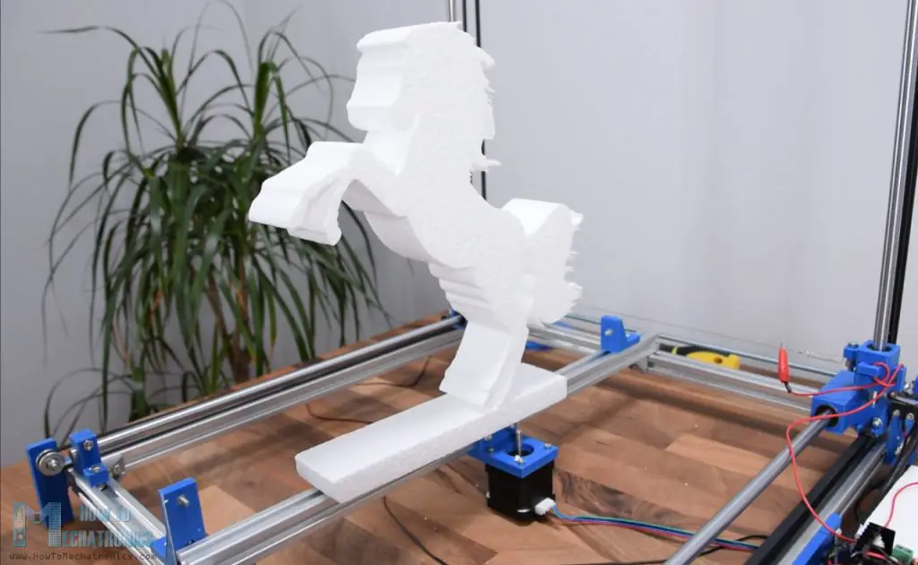 Horse shape made with Arduino based CNC Foam Cutting Machine