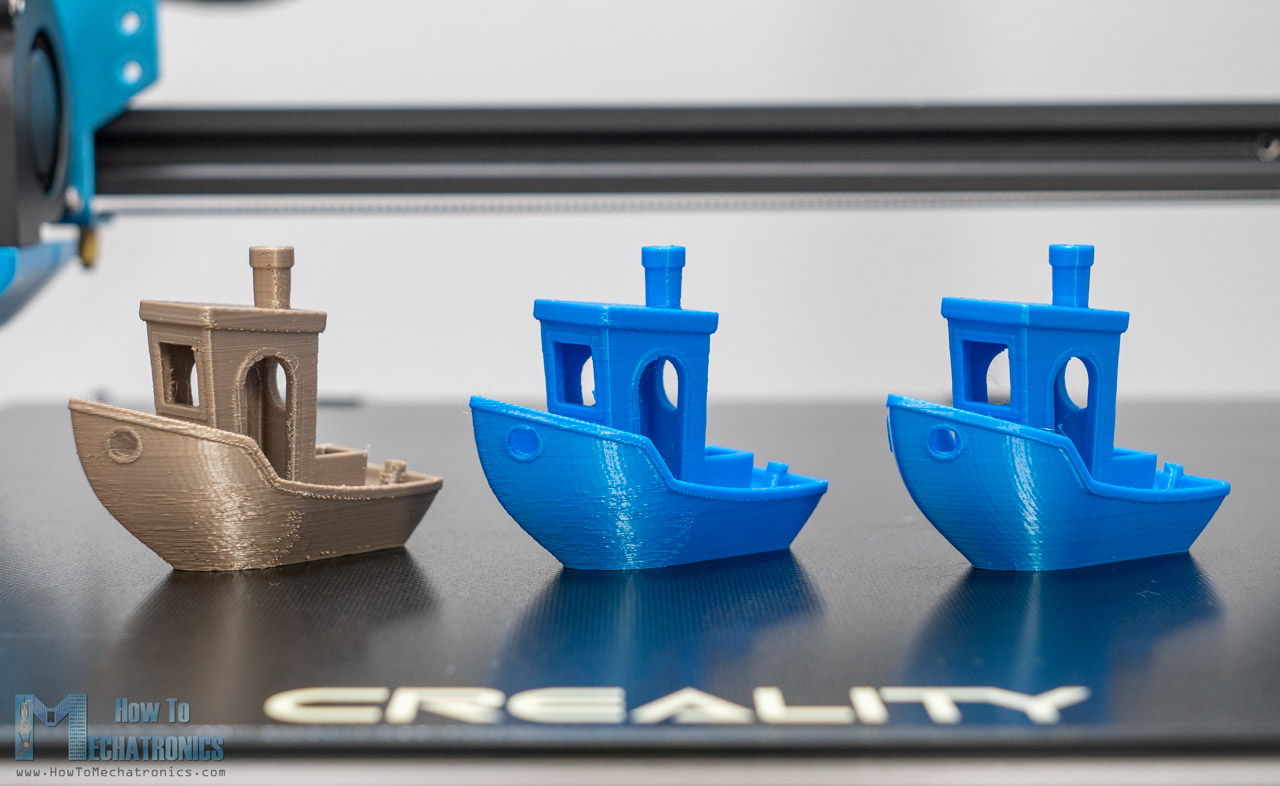 3DBenchy 3D print result on CR-10 V3 - From bad to excellent