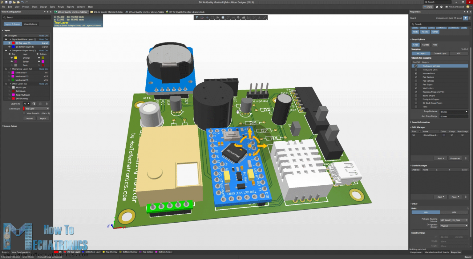 DIY Air Quality Monitor PM2.5, CO2, VOC, Ozone, Temp & Hum Arduino Meter
