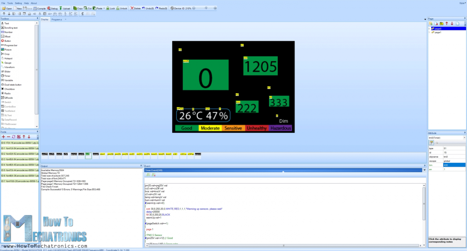 DIY Air Quality Monitor PM2.5, CO2, VOC, Ozone, Temp & Hum Arduino Meter