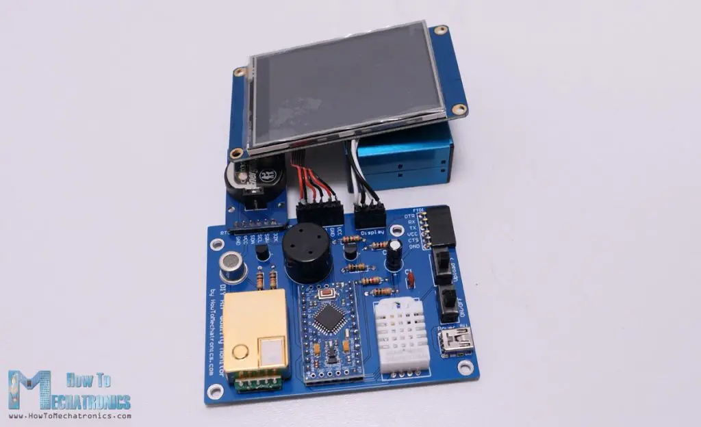 DIY Air Quality Monitor - PM2.5, CO2, VOC, Ozone, Temp & Hum Arduino Meter