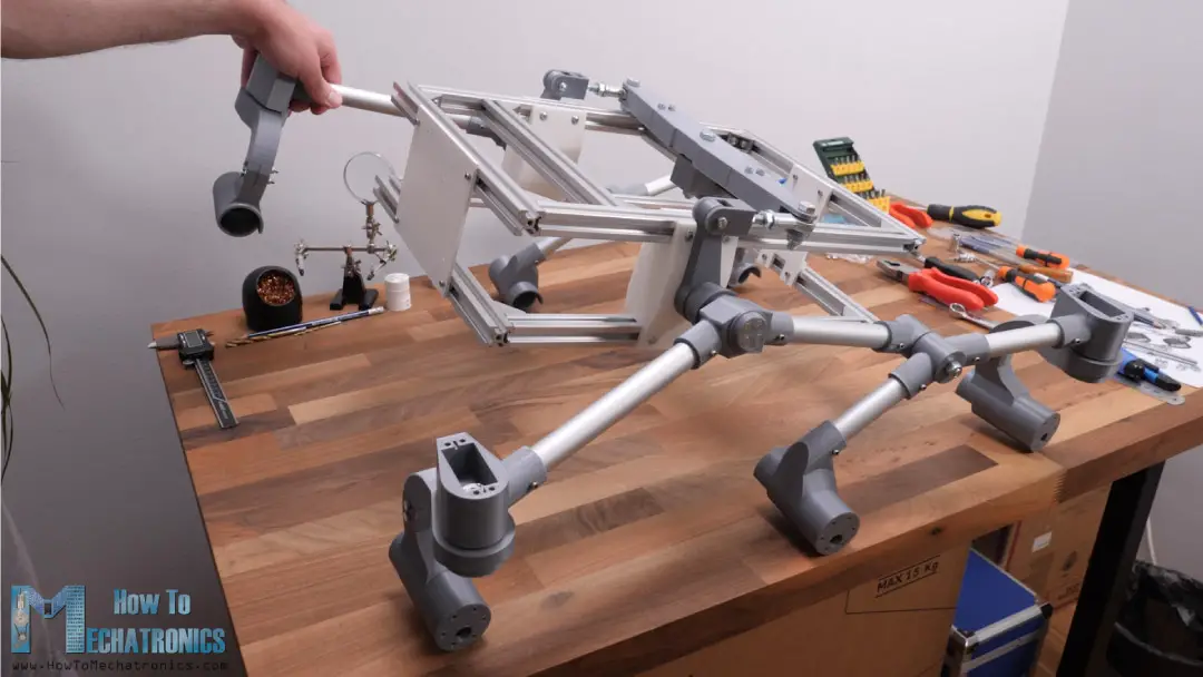 3D printed rocker bogie suspension