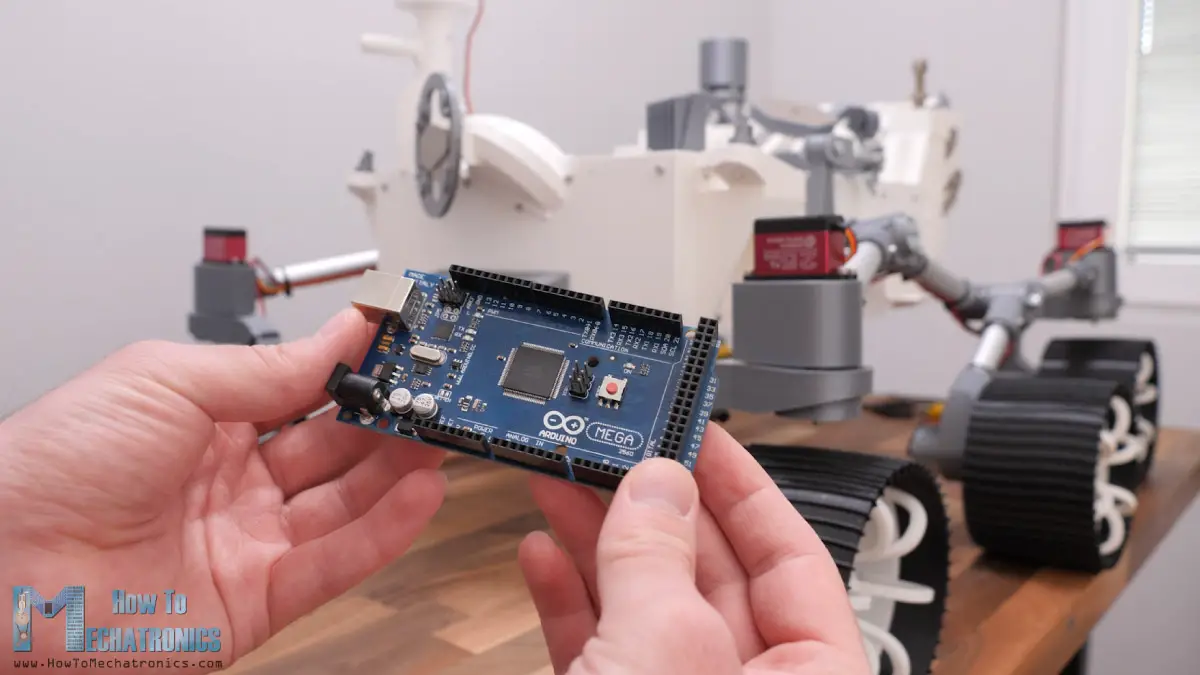 Arduino MEGA board for controlling a DIY Mars Rover