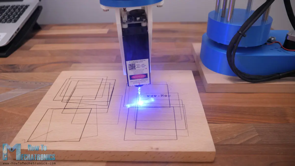 Calibrating SCARA laser engraver