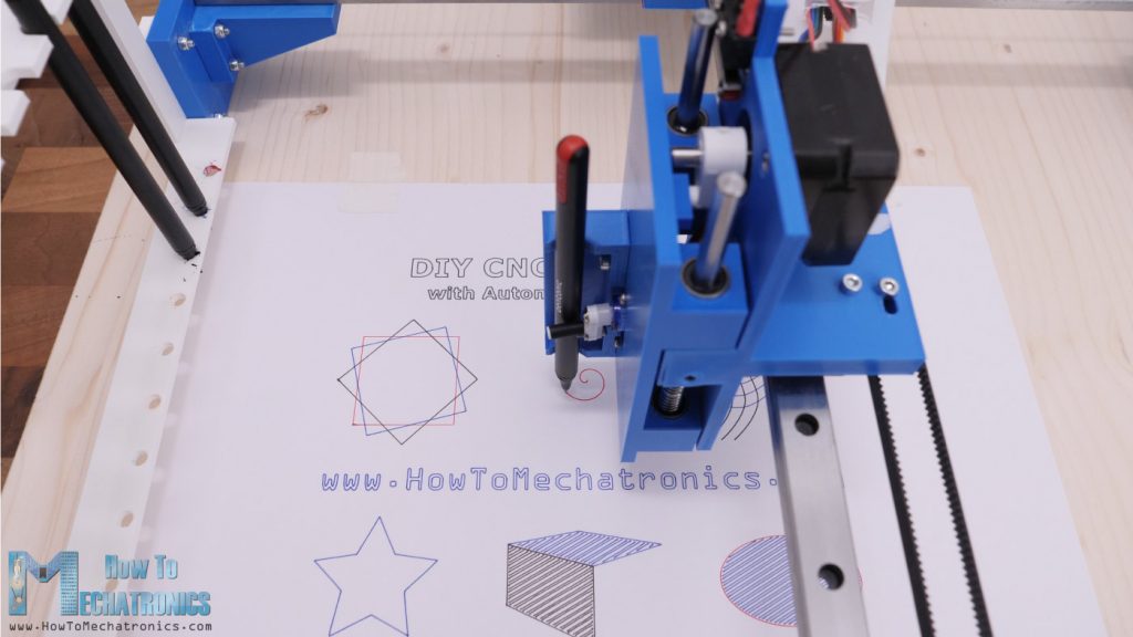 CNC Pen Plotter with Automatic Tool Changer can draws precise in any color