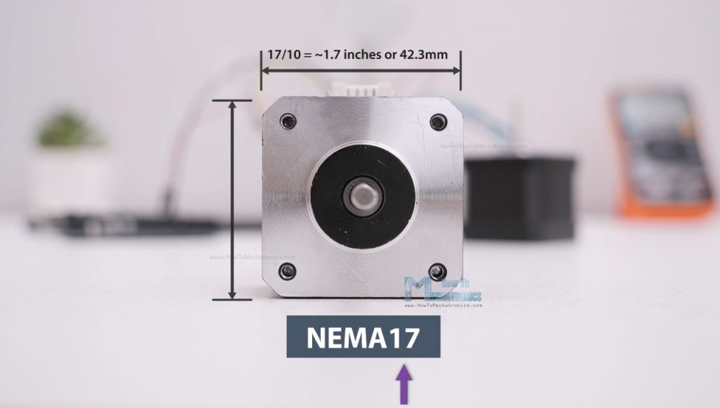 NEMA designation meaning for stepper motors - NEMA17
