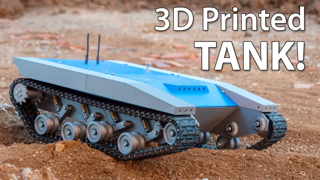 Fully 3D Printed Tank - Tracked Robot Platform