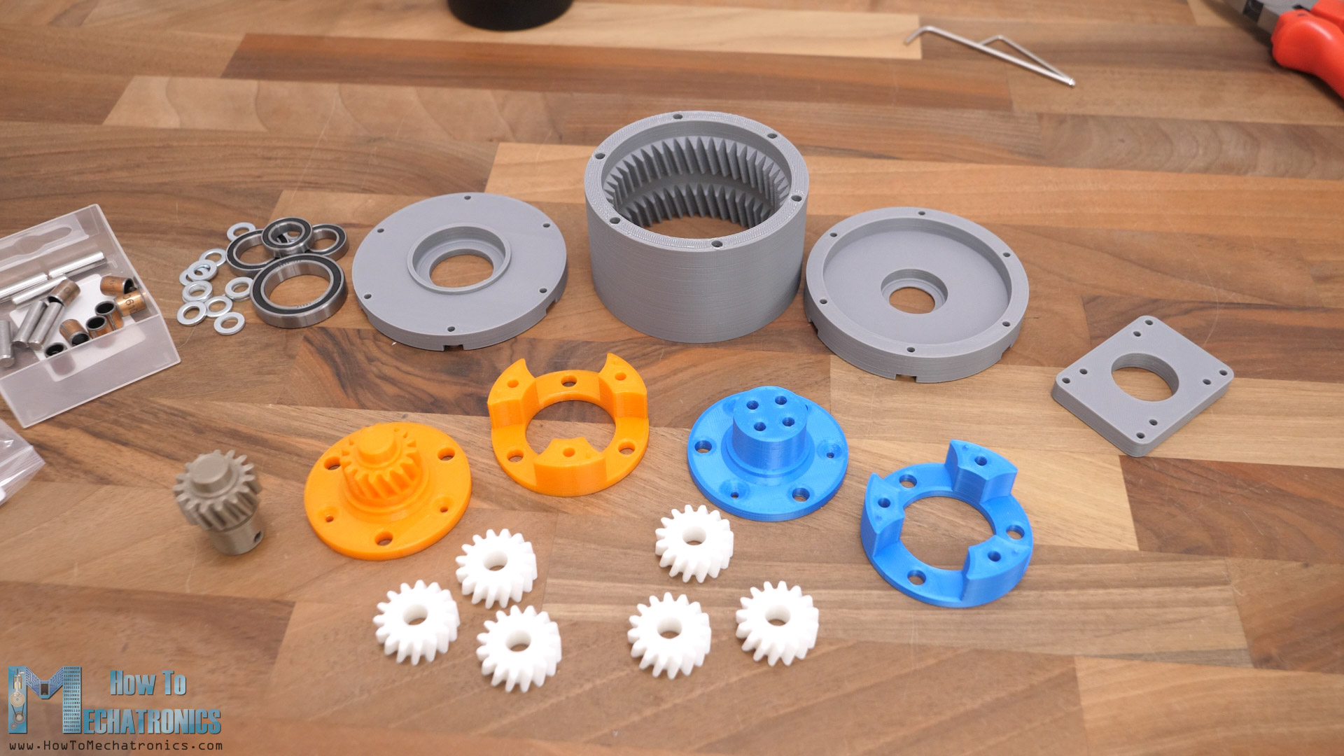  3D-Printable Screw Gear Model