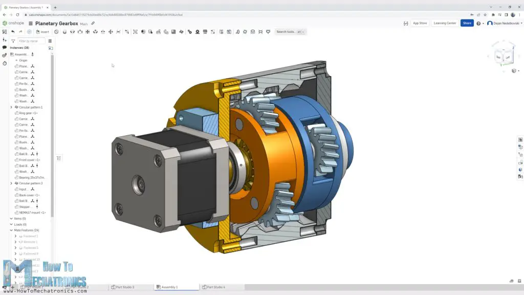 Designing a planetary gearbox