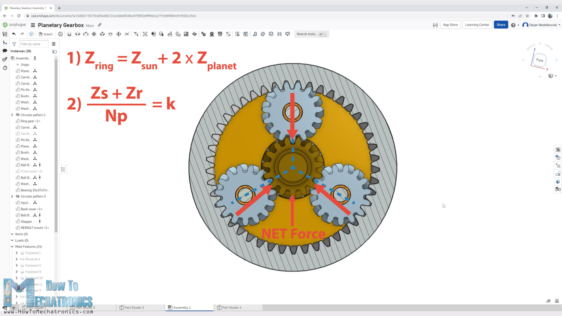 How Planetary Gears Work - 3D Printed Planetary Gearbox Design and Test