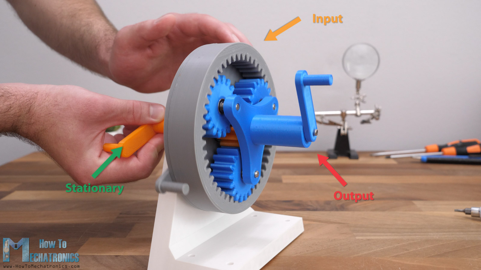 How Planetary Gears Work - 3D Printed Planetary Gearbox Design and Test