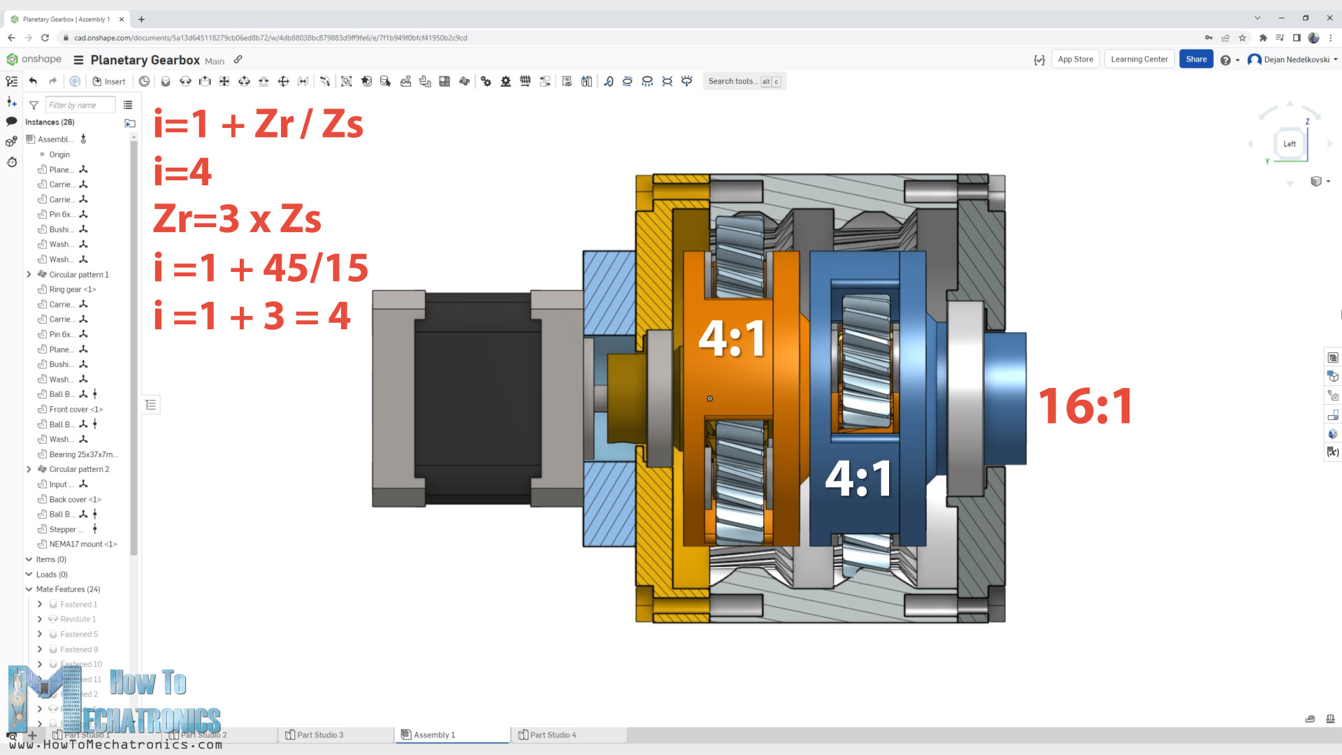How Planetary Gears Work - 3D Printed Planetary Gearbox Design and Test