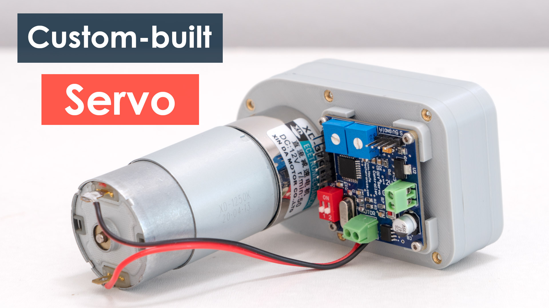 How to Turn any DC Motor into a Servo Motor - How To Mechatronics