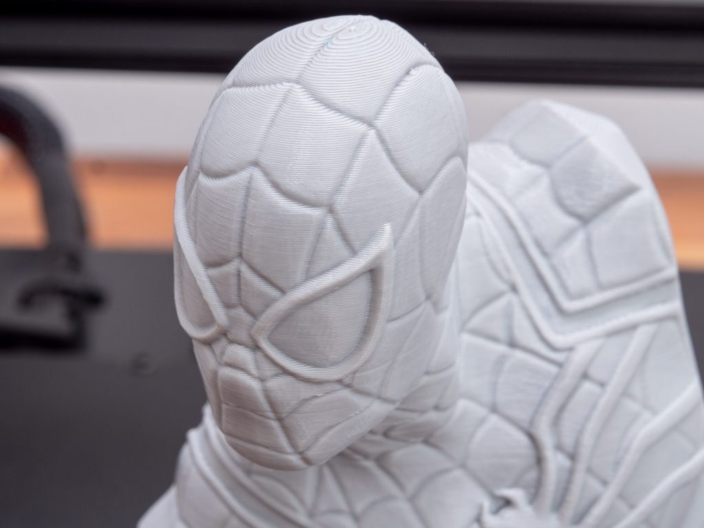 3D Printed Spider-man bust on Ender 3 V3 SE with amazing details