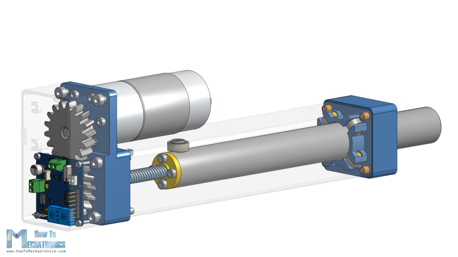 How To Make a Linear Servo Actuator with Position Feedback