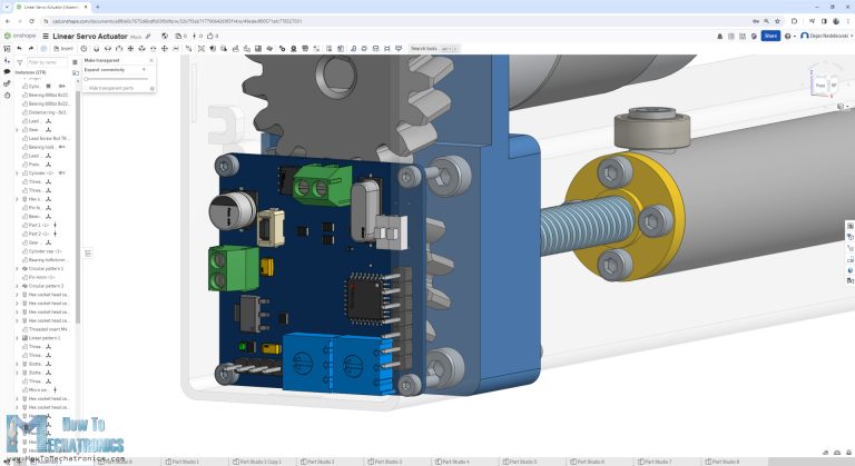How To Make a Linear Servo Actuator with Position Feedback