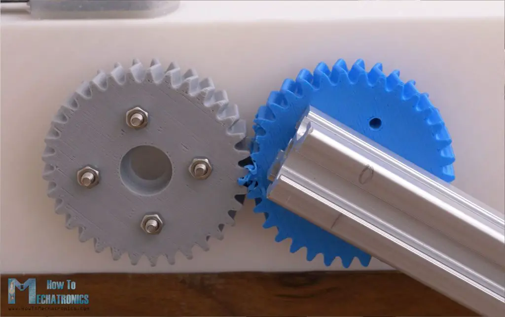 3D printed herringbone gears strength test