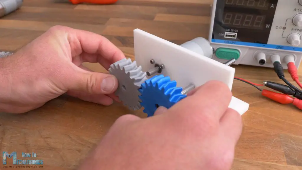 Assembling herringbone gears is more difficult than spur and helical gears