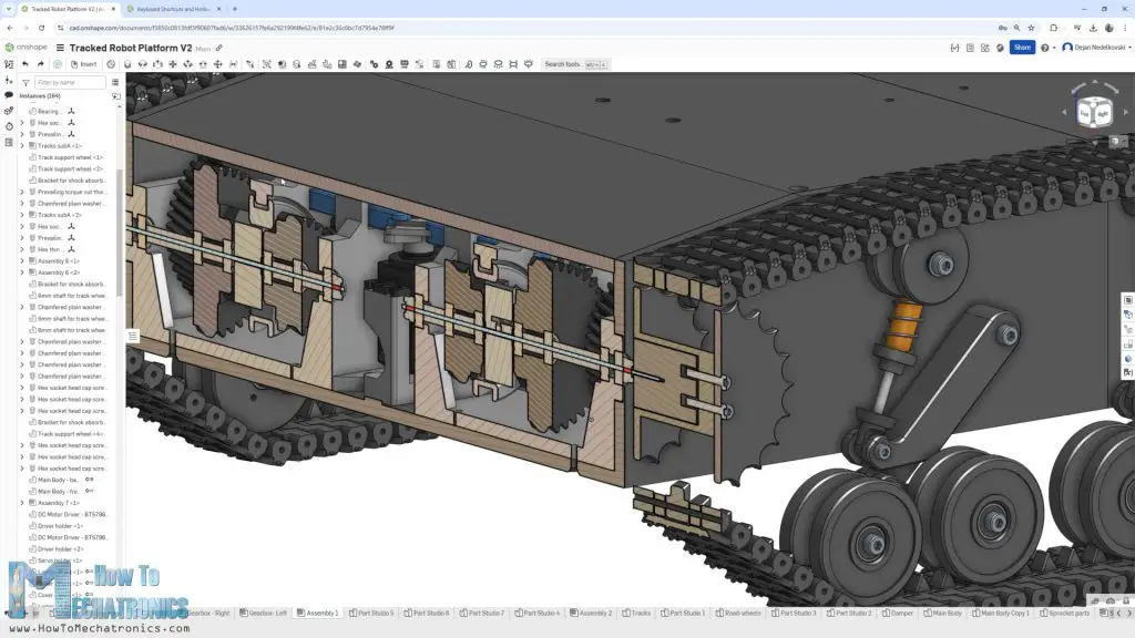 3D printed tank output - sprocket design