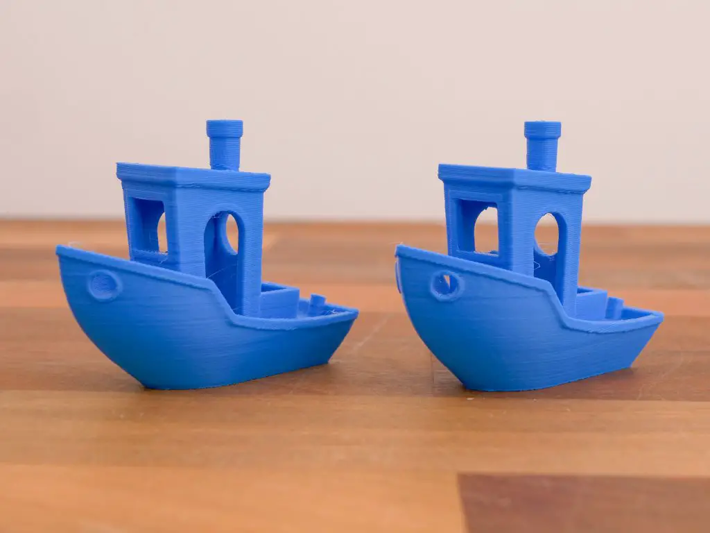 3DBenchy print quality comparison on Creality K2 Plus with different slicer profiles