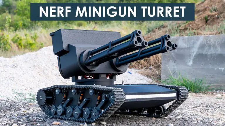 NERF Minigun Turret for the 3D Printed RC Tank
